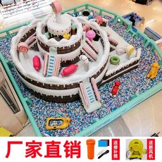 초대형 에어바운스 미로 미끄럼틀 다양한 추가옵션 디자인 쇼핑몰 테마파크만들기, 2 이미지참조, 1개