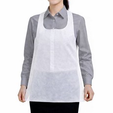 착한한장 부담없이 쓰는 일회용 부직포 위생 앞치마, 1000개, 화이트