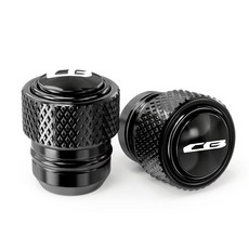 XL750 XL 750 TRANSALP 오토바이 액세서리 알루미늄 킥 스탠드 풋 사이드 패드, Valve Caps Bla, 1개