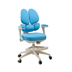 兒童學習椅 分體椅背護腰可調整, 藍色, 1件