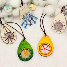 [나무공작]스트링드림캐처목걸이(10인용)-소망, 바늘추가 ( 바늘추가 / + 3000원)