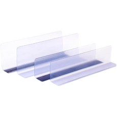 선반칸막이 마트 진열 보관대 10개 이동식 랙 편의점 칸막이 투명, 1개, 01. 자석형 6x20cm (10개)