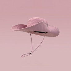 台北出貨12CM大帽檐 牛仔帽 防曬帽 遮陽帽 粉紅色 登山帽 漁夫帽 釣魚帽 戶外帽