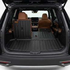 BDFHYK 카고 라이너 2025-2026 테슬라 모델 Y 주니퍼와 호환 전천후 TPE 소재 트렁크 매트 벨크로 뒷좌석 등받이 프로텍터 포함