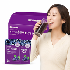 nfc 국내 포도즙 착즙 파우치 포도주스 포도쥬스 착즙 포도 원액 참앤들 포도즙 상주 포도 포도 과육 원액 과채주스 fresh grape juice, 100ml, 30팩