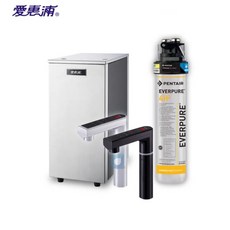 愛琴海廚房 EVERPURE 愛惠浦 HS-288T Plus 雙溫加熱系統 醫療級不銹鋼, HS-288T+黑色龍頭,HS-288T+4H2單管過濾