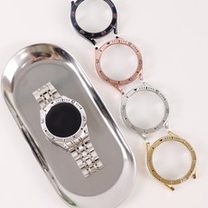 오르몽트 갤럭시워치5 4 40mm 44mm 프로 45mm PC 베젤 커버 초경량 하프커버, 골드, 워치5/4 40mm
