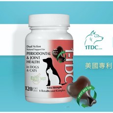 賽恩威特 狗貓口炎關節保健軟膠囊 120粒, 1個, 30錠分裝包