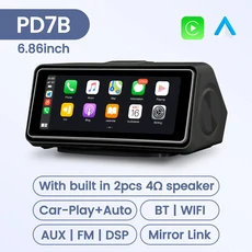 자동차 중앙 제어 스마트 안드로이드 화면 플레이 무선 미러 링크 와이파이 BT FM AUX DSP 6.86 인치, 04 PD7B