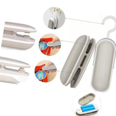 비닐접착 미니 실링기 밀봉기 포장봉합기 커터기 휴대용, 화이트