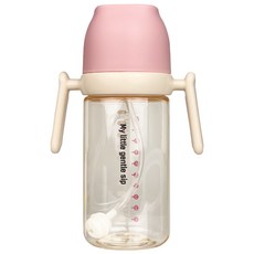 나와아기 아기 빨대컵 PPSU 어린이집 자기주도컵 스스로, 300ml, 1개, 핑크