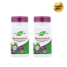 1+1 네이처스웨이 레스베라트롤 75mg 60정, 2개