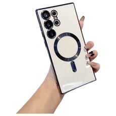 電鍍磁吸充電殼 適用於三星 S24/S24+/S24 Ultra S25/S25+/S25Ultra 手機保護套