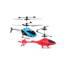 遙控感應直升機，智能感應飛行，LED炫彩燈光，耐摔耐撞，親子互動玩具, 藍色, 1個