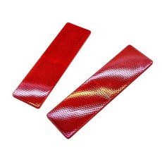 [쀼샵] 차량 야간 안전 야광 후면 반사판 레드