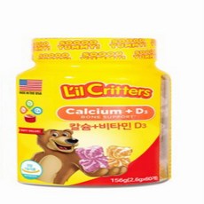 NNP 꾸미바이트 꾸미베어스 칼슘+비타민D, 60정, 3개