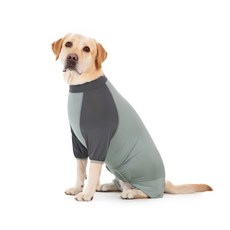 中大型犬春夏秋季包肚拼色冰絲速幹防曬涼涼衣狗狗衣服, 1個, 深灰冰絲