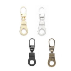 셀프 DIY 얇은 지퍼 고리 기본형, 혼합 4p, 8개