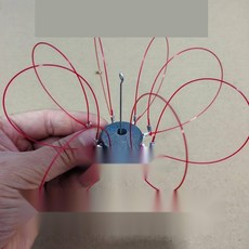 [만선의 꿈] 게낚시 통발 크랩트랩 입체형 원투 꽃게잡이, 6개 빨간 고리 (추 없음)