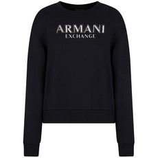 아르마니익스체인지 로고 장식 스웨트셔츠