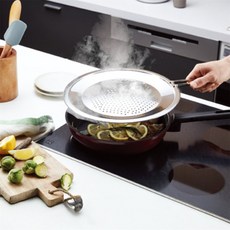 매일발견 프라이팬덮개 프라이팬뚜껑 스텐팬뚜껑 기름튐방지커버 조리용덮개 스테인리스뚜껑