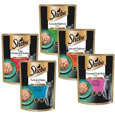 쉬바 고양이 주식파우치 혼합5종 4개씩 20개, 70g, 혼합맛