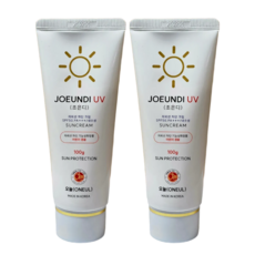 조은디 선크림 눈시림 없는 백탁없는 밀림없는 끈적임없는 저자극 선케어 어린이겸용, 2개, 100ml