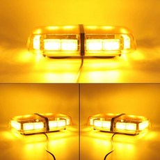 자동차 경광등 led 비상등 싸이키 점멸등 차량 회전 바라이트 태양열 화이트 면발광 레드, 12 V 라이트닝 플래시 올옐로우 세트, 1L, 1개