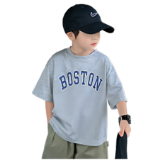 【i揪團】G28-3中大童純棉短袖上衣-字母潮T兒童短袖T恤