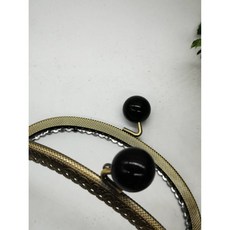 愛心手工材料鋪 糖果口金 16.5公分 弧形口金 加寬壓花花邊口金 糖果頭 拼布材料, 1個, 17號