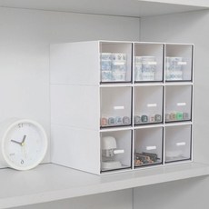 데스크정리 DIY 서랍형 소품 정리함 한필 STORE, 낮은형2칸, 낮은형2칸
