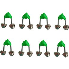 ZYYC 8개 낚싯대 엑스트라 라우드 알람 이중 경보 벨 플라스틱 클립용 모든 종류의 바다 낚싯대용