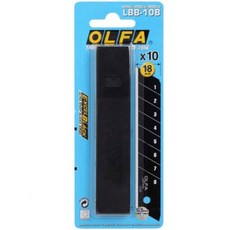 (LBB-10B) 올파 대형커터날 고급형 칼날 강력 블랙코팅 18mm, 1개