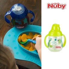 누비 클릭잇 귀여운 추 빨대컵, 그린, 1개, 270ml