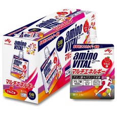 Ajinomoto 아미노 비탈 젤리드링크 180g 6개입 1팩 애플 Ajinomoto Amino Vital Jelly Drink Multi-Energy, 1개