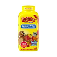 릴크리터스 키즈 구미 바이트 어린이 멀티비타민 300구미 어린이용 영양제 L'il Critters Gummy Vites, 300정, 1개
