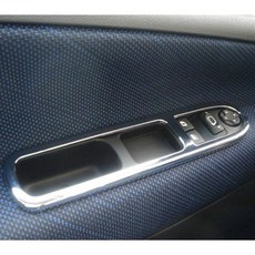 圓夢工廠 Peugeot 207 2006-2010 門邉鍍鉻控制鈕框 鍍鉻門窗按鈕飾框