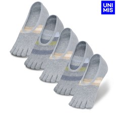 5켤레 유니미스 국산 토삭스 발가락덧신 순면 링글