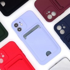 파스텔 카드 젤리케이스 아이폰12