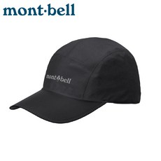 Mont-Bell RAIN CAP 防水棒球帽 防曬遮陽 登山帽, 黑色