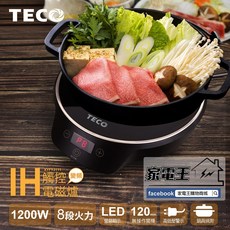 原廠全新貨「家電王」TECO 觸控IH電磁爐 XYFYJ111 多重安全感測裝置 快速加熱 電子爐 廚房 煮菜, Freestanding