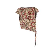 비비안 웨스트우드 중고 레오파드 프린트 비대칭 탑