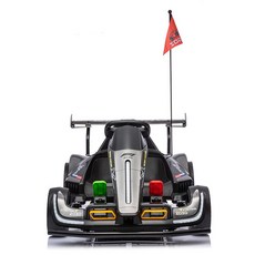 어린이 고카트 전동 휠 차 카트 라이더 루지 레이싱, 전기 구동, 드리프트 가능 그레이 도장 - 24V, 1개