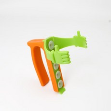 易拉罐吸管蓋 新品 帶防溢式杯蓋吸管易拉罐支架 易拉罐封口蓋 硅膠吸管罐蓋, 1個, 易拉罐支架【綠橙】