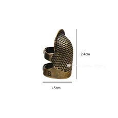 레트로 손가락 보호기 고풍스러운 골무 고리 수작업 바늘 골무 바늘 공예 DIY 가정용 바느질 도구 액세서리, 01 S