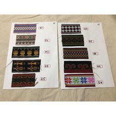 (整卷賣場5CM)原住民服飾材料/圖騰織帶/原住民織帶/電繡織帶/圖騰花邊/卑南族/阿美族/魯凱族/排灣族/布農族, 詳見包裝, 詳見包裝, 41-50,如購買編號41-60請留言標註