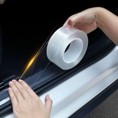 차량 투명 스크래치 트렁크 도어 긁힘 스티커 방지 제거 순정 자동차 문턱 테이프 보호 오염, 70mmx3m