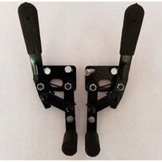 輪椅專用煞車座 堅固耐用 輪椅配件 煞車零件, 1套, 簡易型_側向_平面鎖固