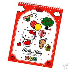 JS 산리오 헬로키티 종합장 무선연습장 공책