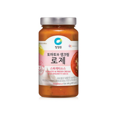 청정원 토마토와생크림 로제 스파게티소스, 600g, 7개